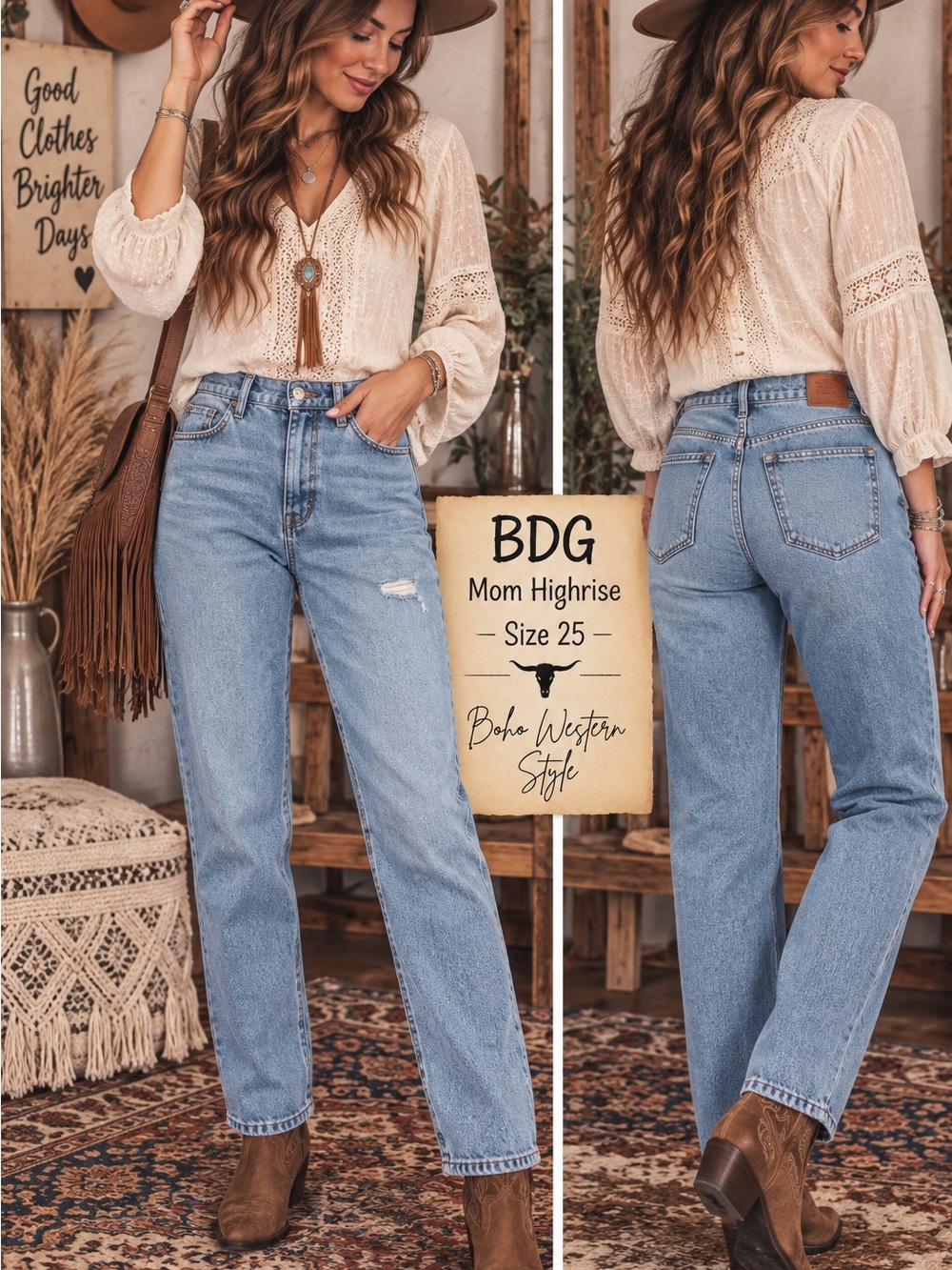 BDG Cotton Mom High-Rise Jeans